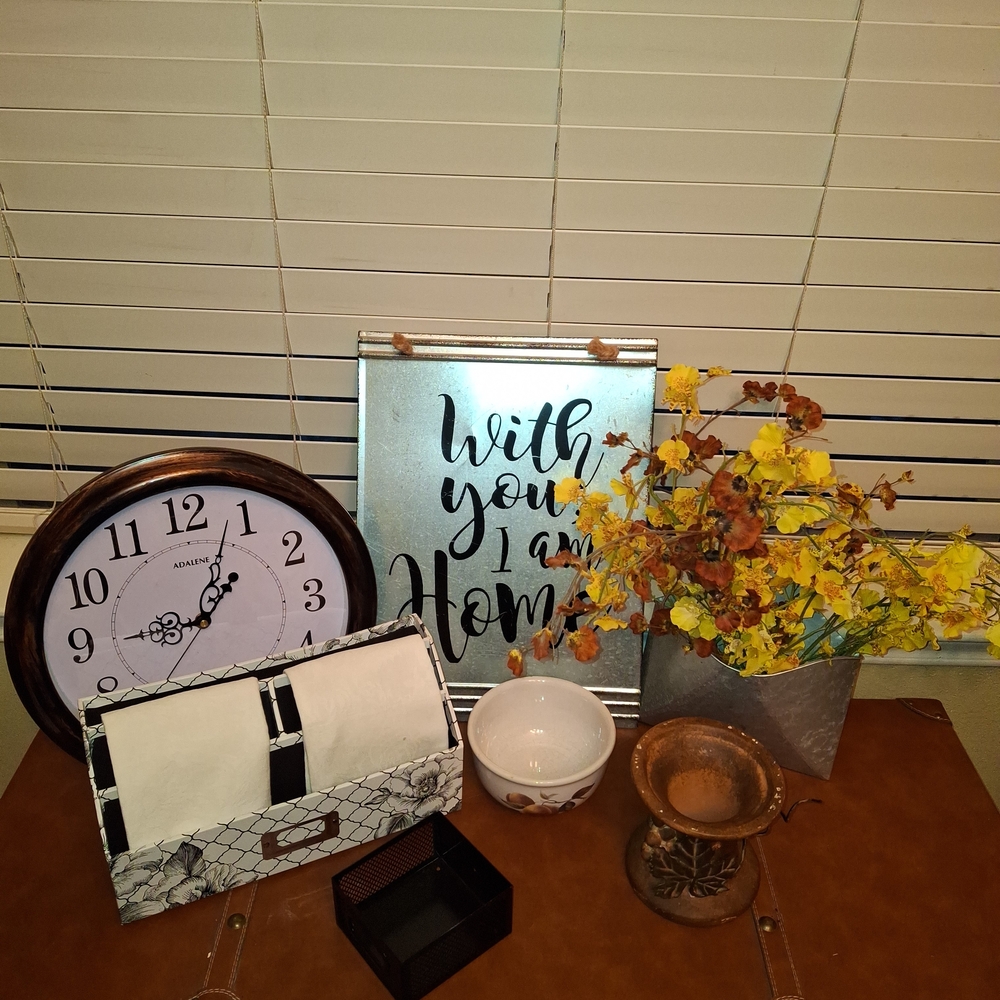 Decorative Wall Art with Black Text